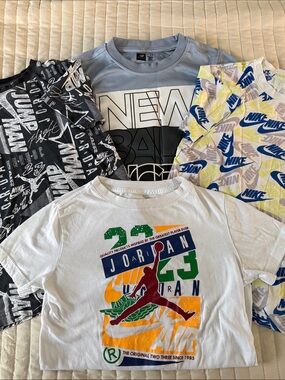 Boys small (8-10) tshirt bundle - Nike, Jordan, New Balance